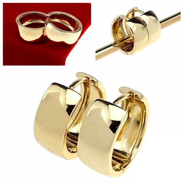 gold plated earrings with exclusive cubic zirconia