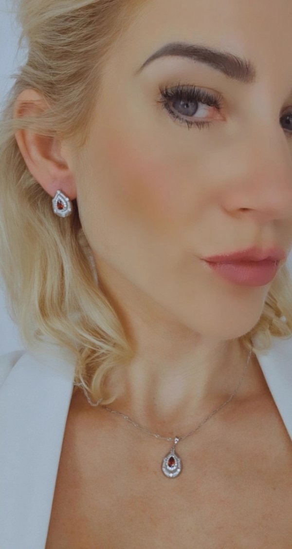 18k gold plated set pendant earrings xuping