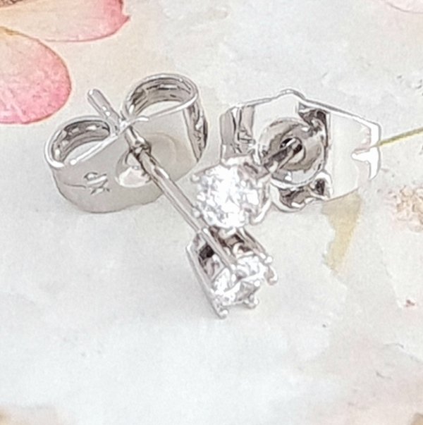 gold plated earrings with exclusive cubic zirconia