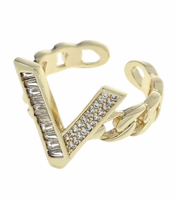 gold ring 17,00mm. gold-plated engagement xuping