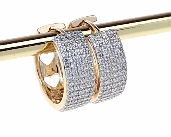 exclusive swarovski gold-plated earrings