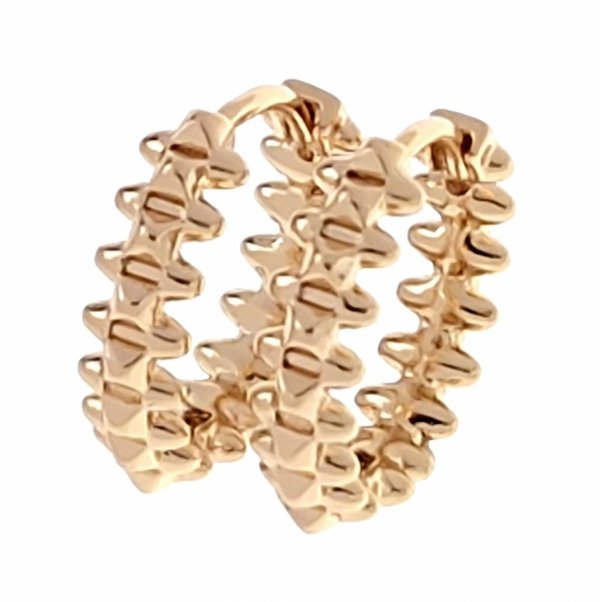 gold plated earrings with exclusive cubic zirconia