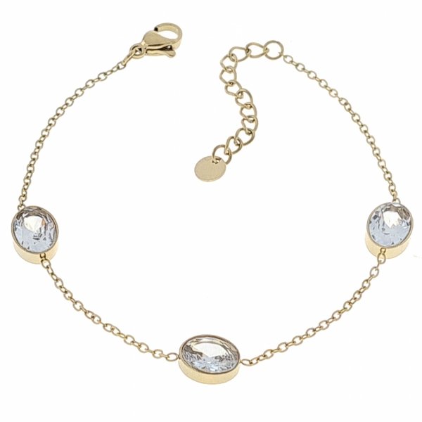 BRACELET GOLD CELEBRITY STAINLESS STEEL