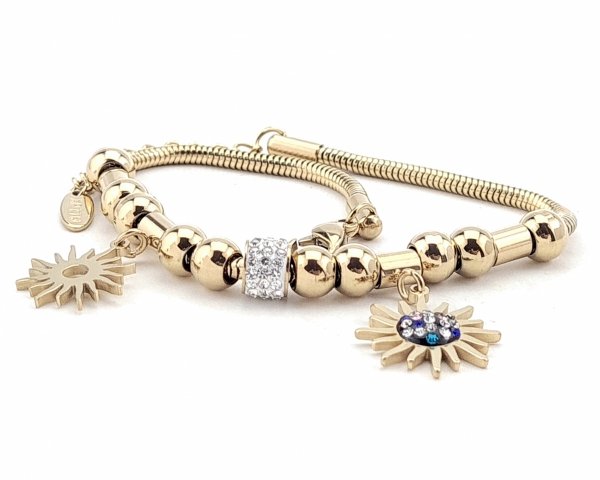 BRACELET GOLD CELEBRITY STAINLESS STEEL