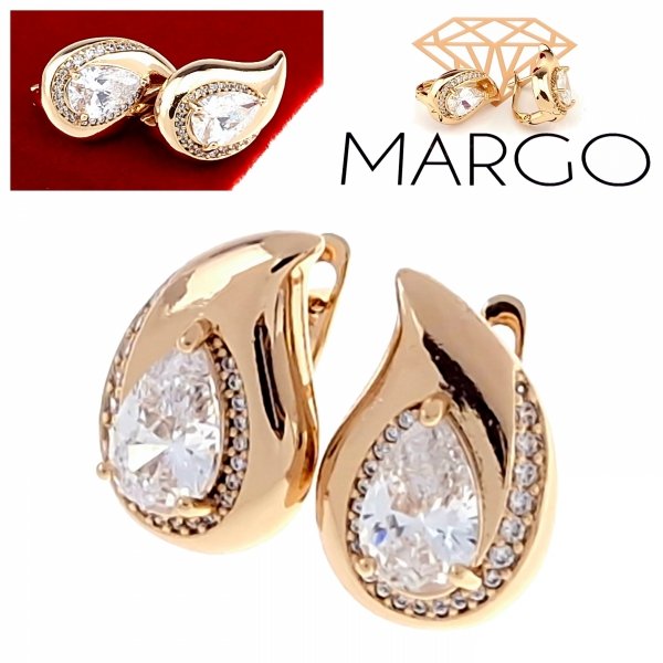 exclusive swarovski gold-plated earrings
