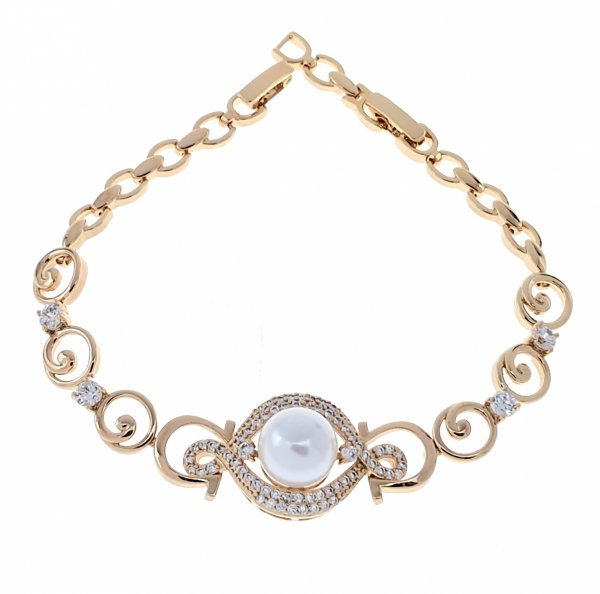 gold bracelet for a gold-plated leg