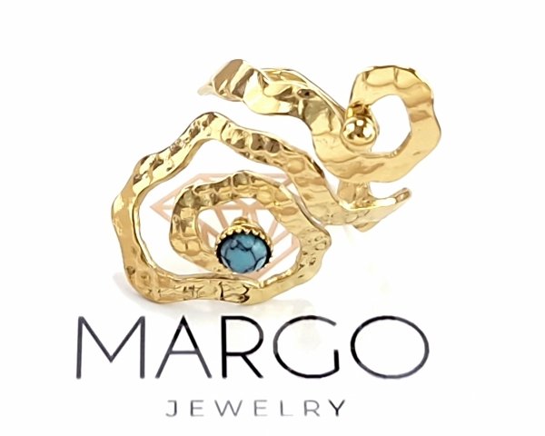 ring 18,30mm gold stainless steel