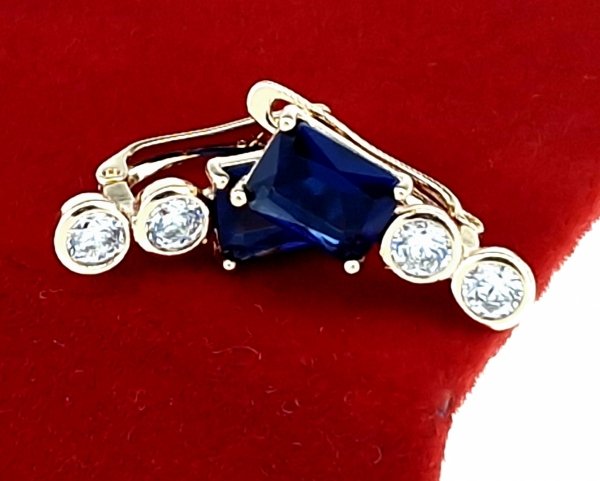 exclusive swarovski gold-plated earrings