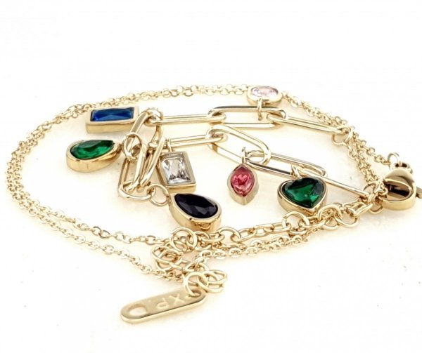 GOLD CHAIN NECKLACE celebrity STAINLESS STEEL