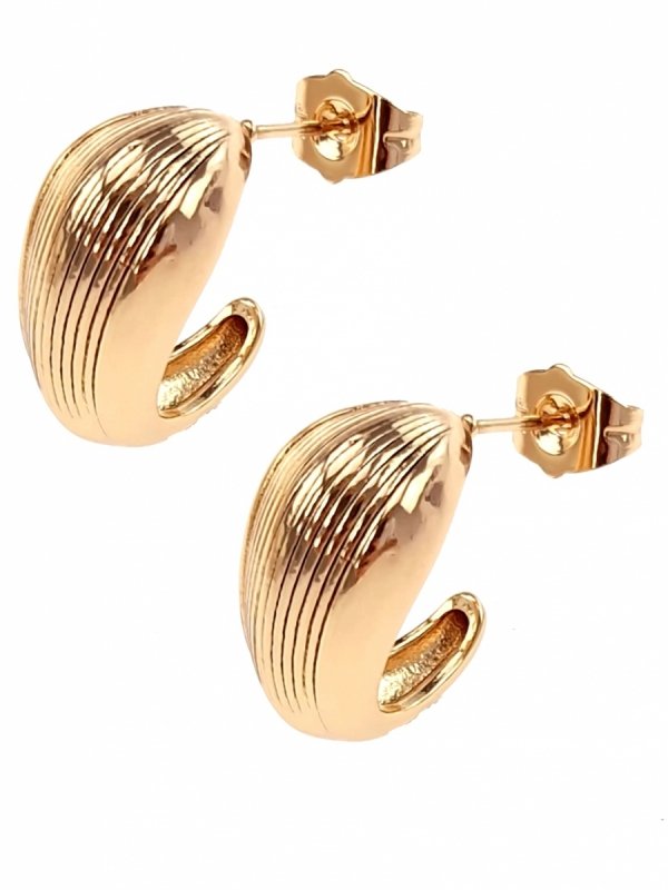 gold plated earrings with exclusive cubic zirconia