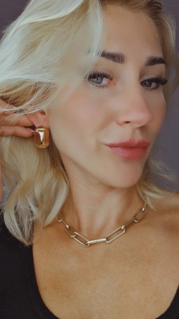 gold plated earrings with exclusive cubic zirconia