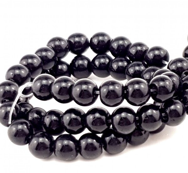Glass beads faceted strands