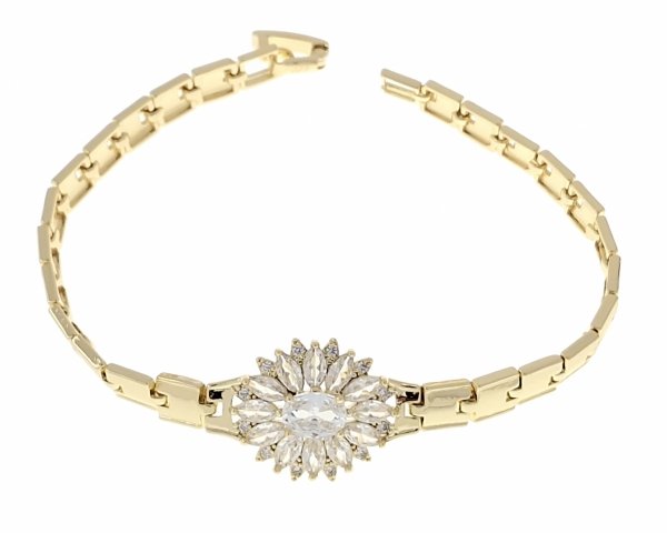 gold bracelet for a gold-plated leg