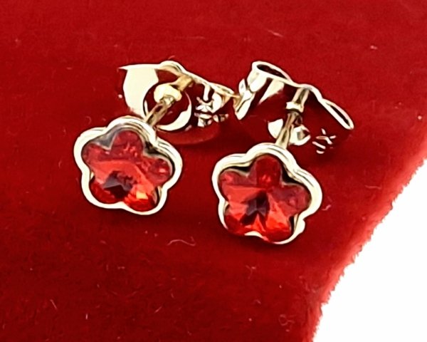 exclusive swarovski gold-plated earrings