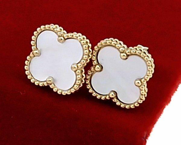 gold earrings made of stainless steel