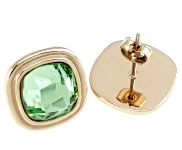 gold earrings made of stainless steel