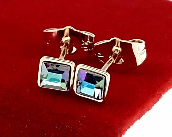 exclusive swarovski gold-plated earrings
