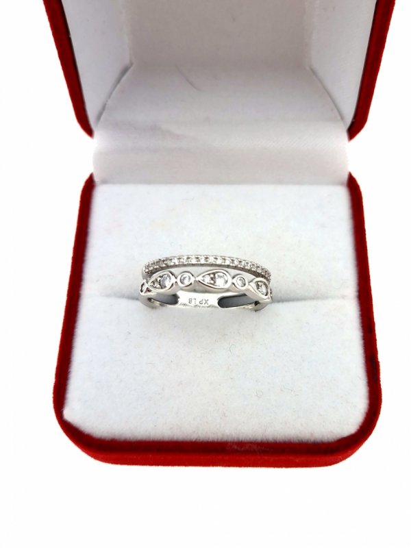 gold ring 18,60mm. gold-plated engagement xuping