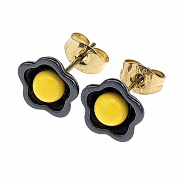 gold plated earrings with exclusive cubic zirconia