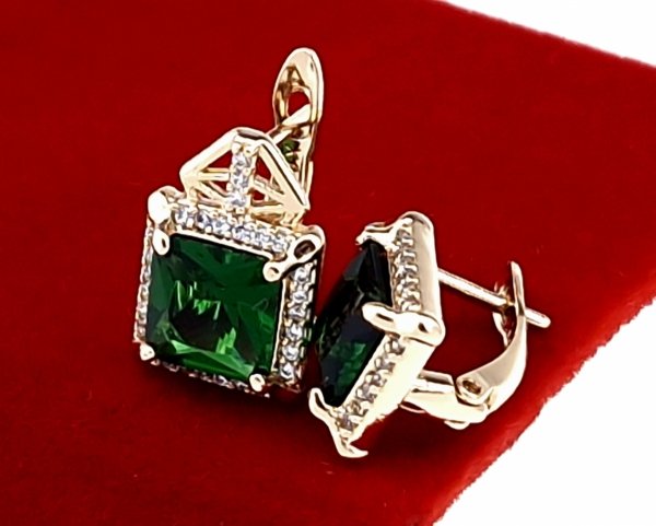 exclusive swarovski gold-plated earrings
