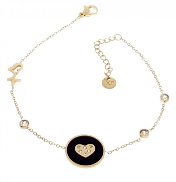 BRACELET GOLD CELEBRITY STAINLESS STEEL