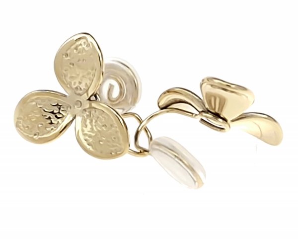 gold earrings made of stainless steel