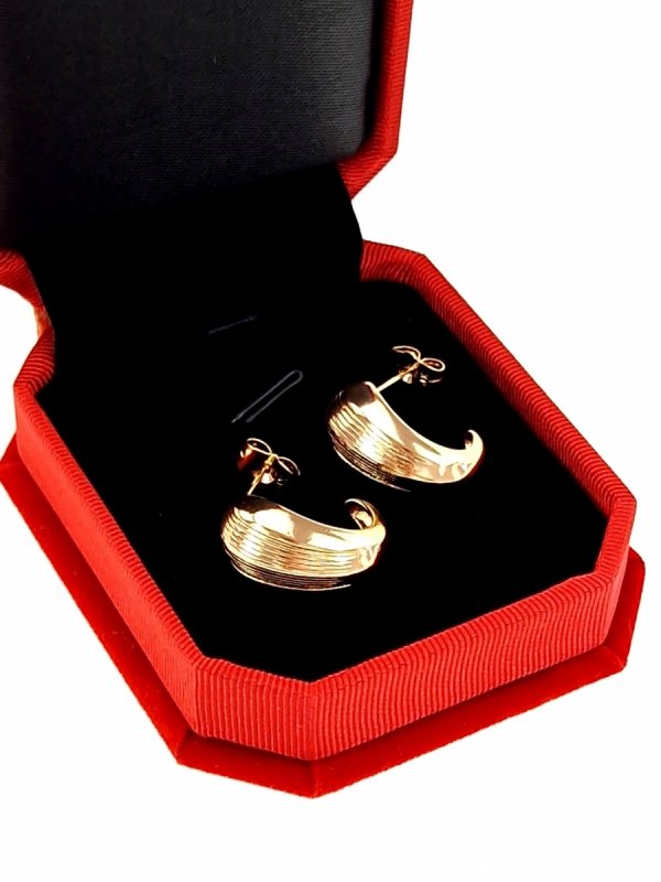gold plated earrings with exclusive cubic zirconia