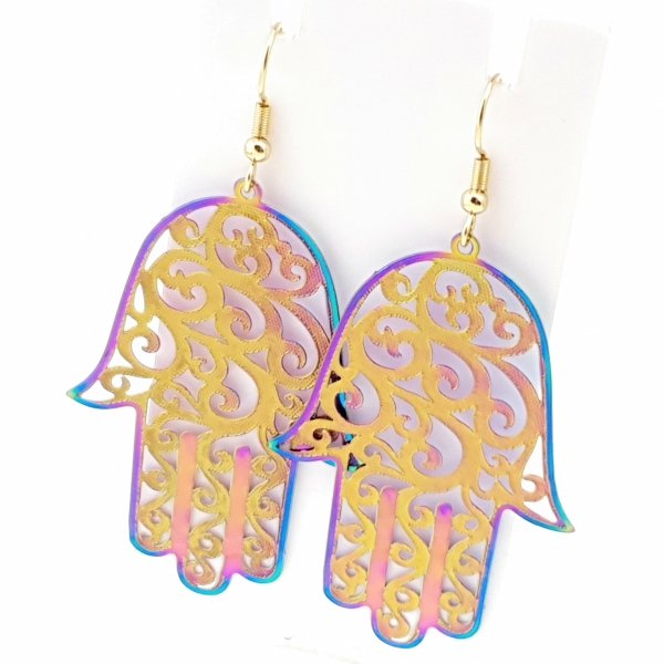 EARRINGS SILVER STAINLESS STEEL CELEBRITY