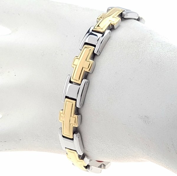 BRACELET GOLD CELEBRITY STAINLESS STEEL