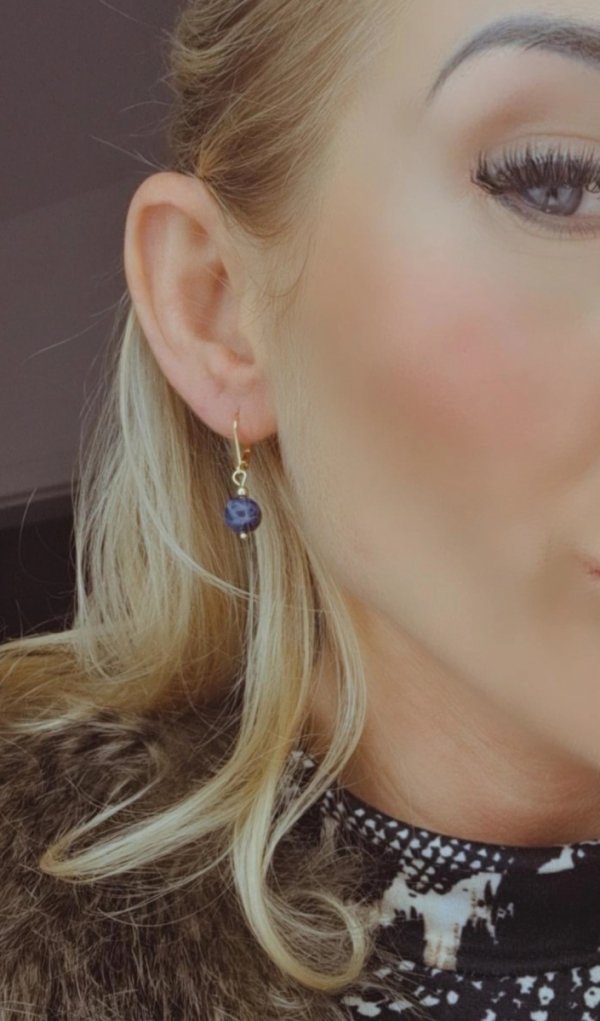 gold earrings made of stainless steel