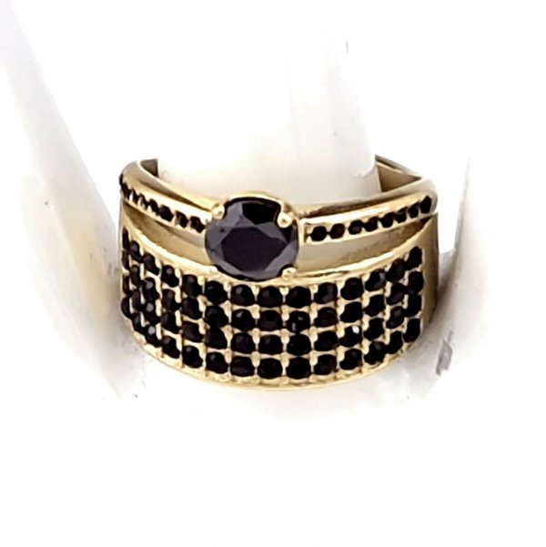 ring 19,00mm gold stainless steel
