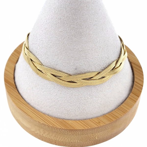 BRACELET GOLD CELEBRITY STAINLESS STEEL