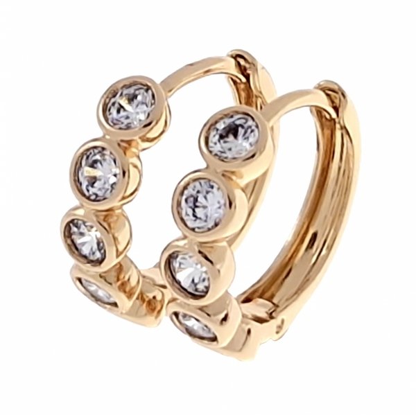 exclusive swarovski gold-plated earrings