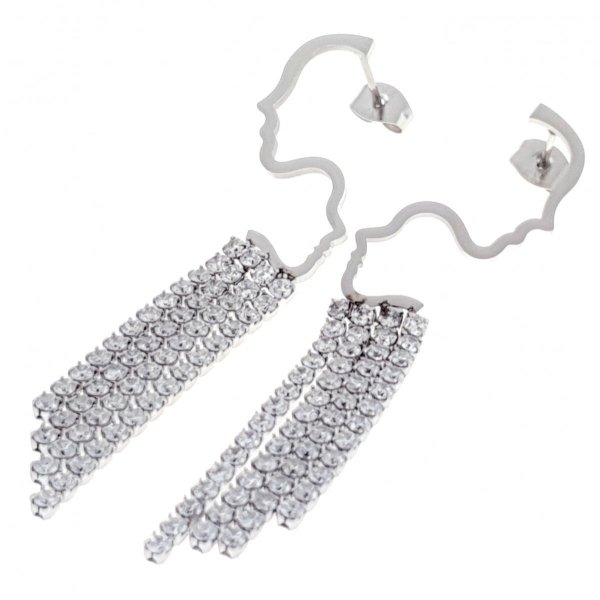 gold earrings made of stainless steel