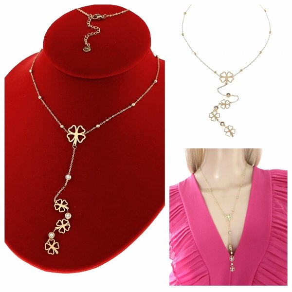 GOLD CHAIN NECKLACE celebrity STAINLESS STEEL