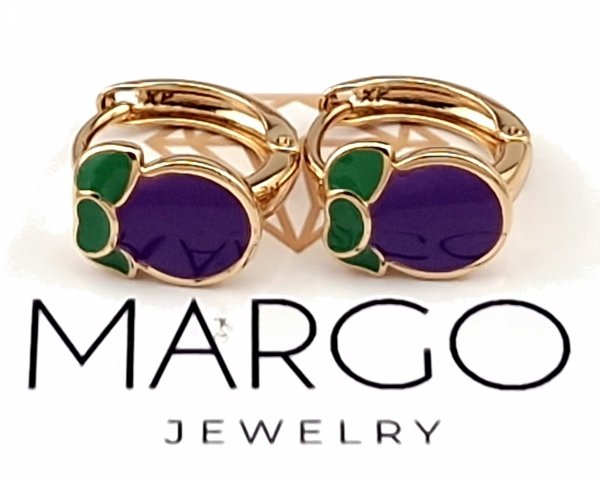 exclusive swarovski gold-plated earrings