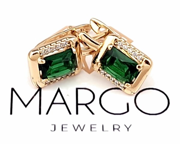 exclusive swarovski gold-plated earrings