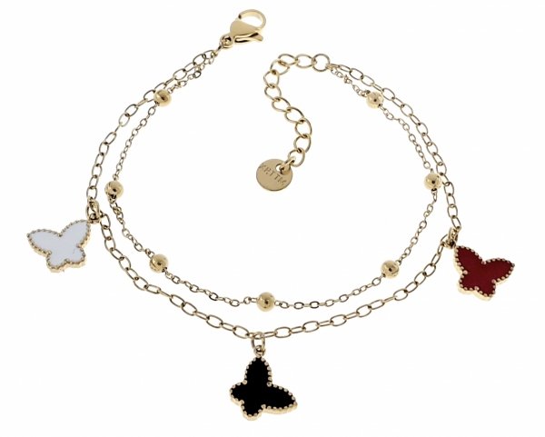 BRACELET GOLD CELEBRITY STAINLESS STEEL