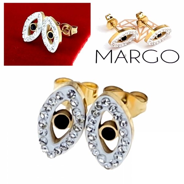 gold earrings made of stainless steel