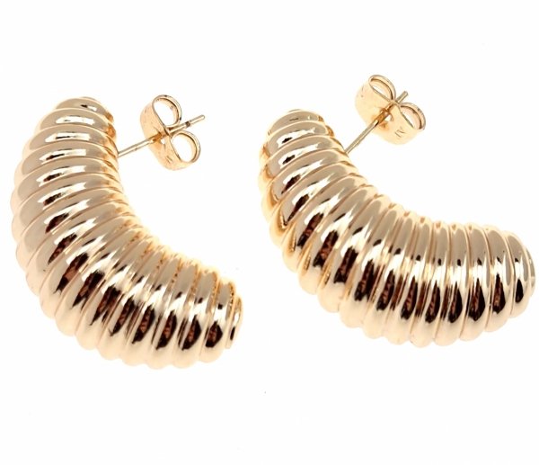 gold plated earrings with exclusive cubic zirconia