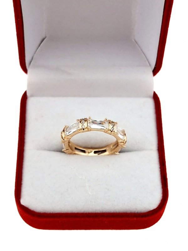 gold ring 18,60mm. gold-plated engagement xuping