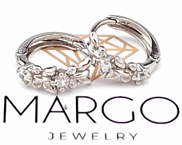 gold plated earrings with exclusive cubic zirconia
