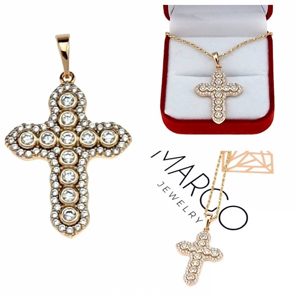 gold pendant 18k shiny xuping