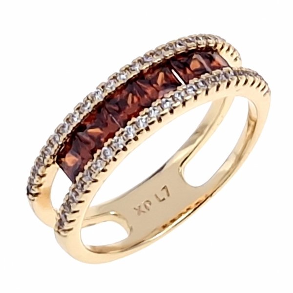 gold ring 18,60mm. gold-plated engagement xuping