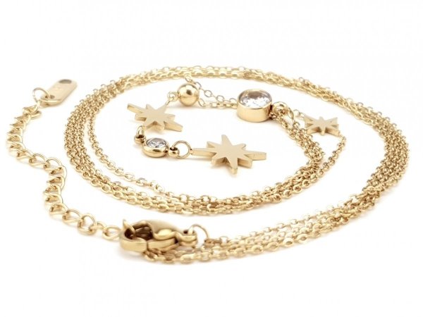 GOLD CHAIN NECKLACE celebrity STAINLESS STEEL