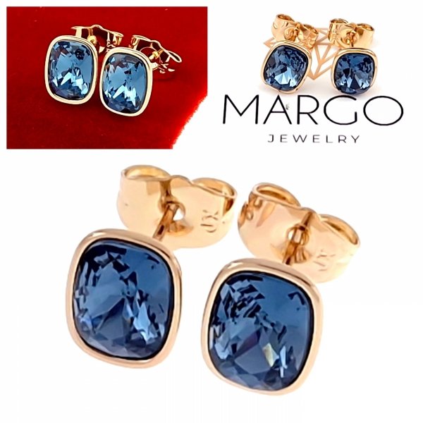 exclusive swarovski gold-plated earrings