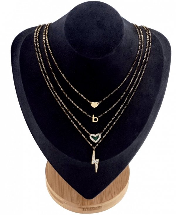 GOLD CHAIN NECKLACE celebrity STAINLESS STEEL