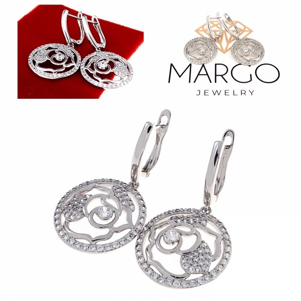 gold plated earrings with exclusive cubic zirconia