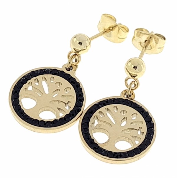 EARRINGS SILVER STAINLESS STEEL CELEBRITY