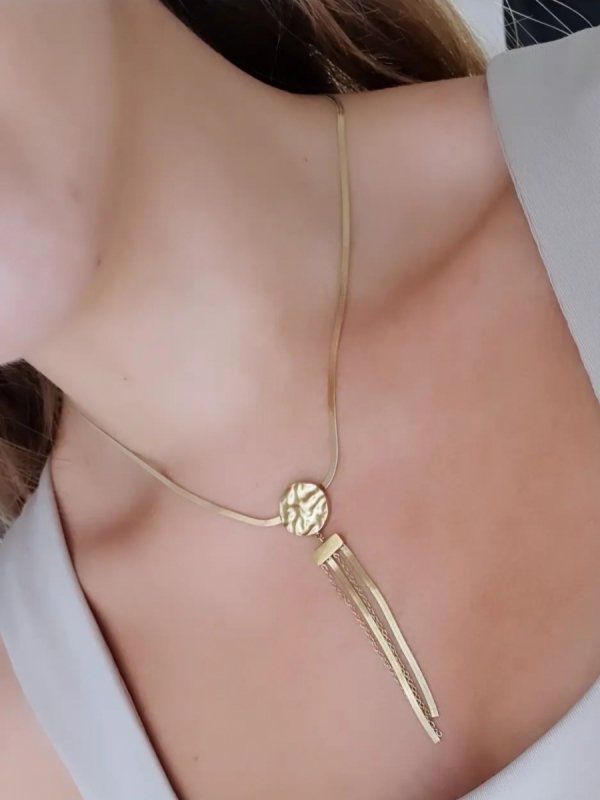 GOLD CHAIN NECKLACE celebrity STAINLESS STEEL